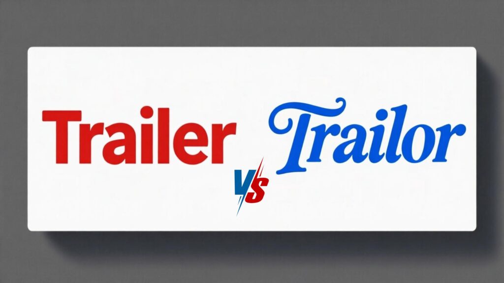 Trailer vs Trailor