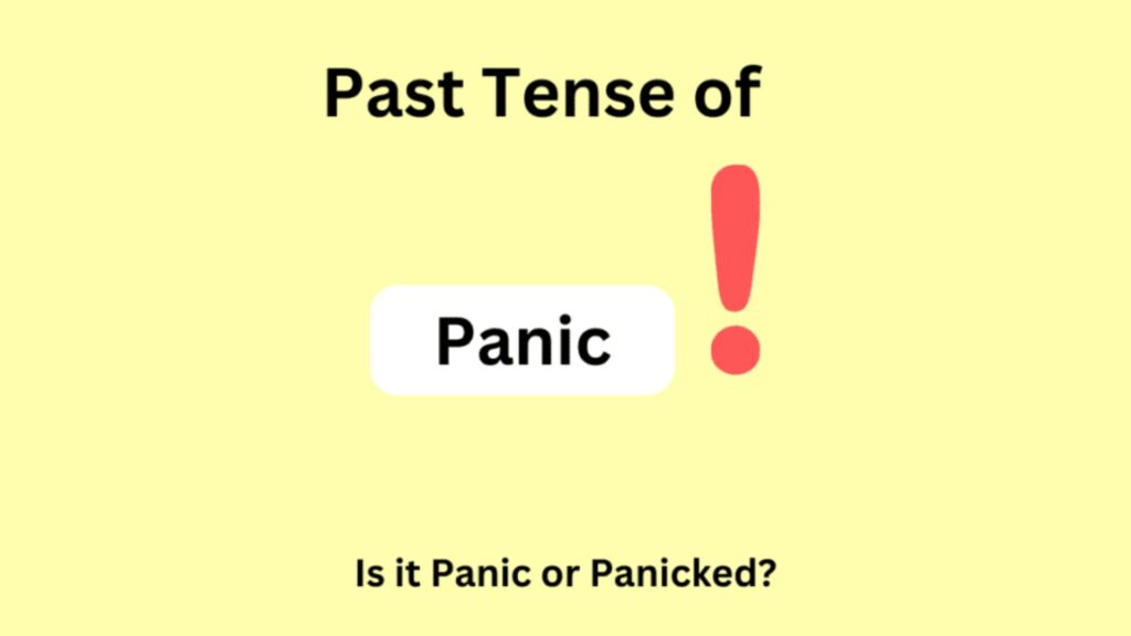 Past Tense of Panic