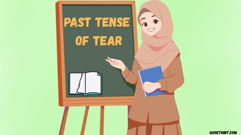 Past Tense of Tear