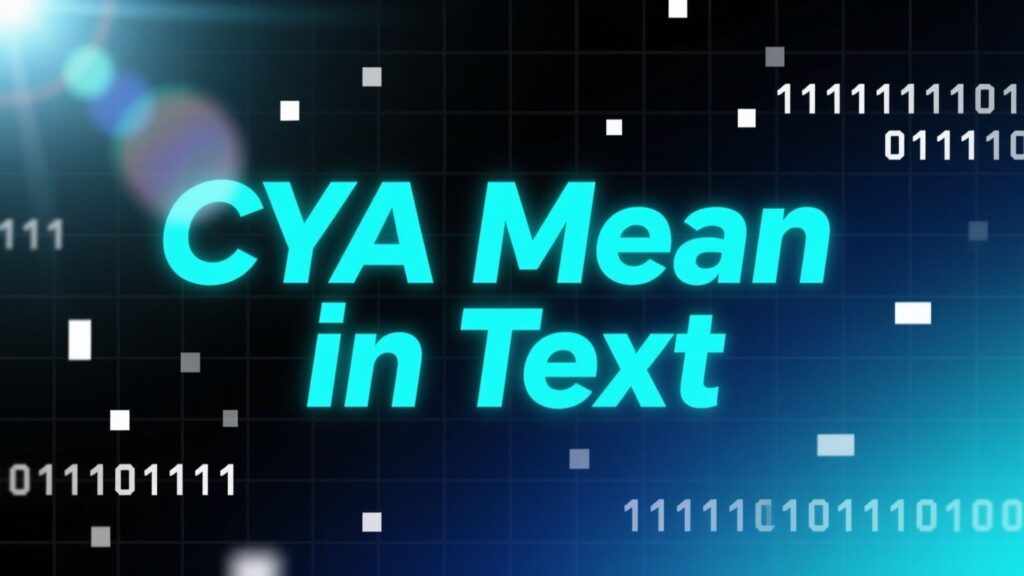 CYA Mean in Text