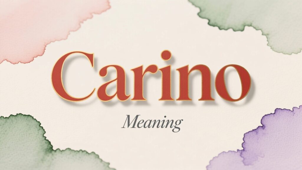 Carino Meaning