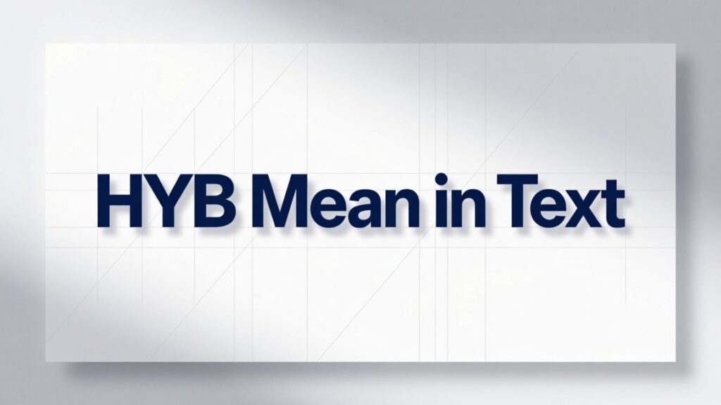 HYB Mean in Text