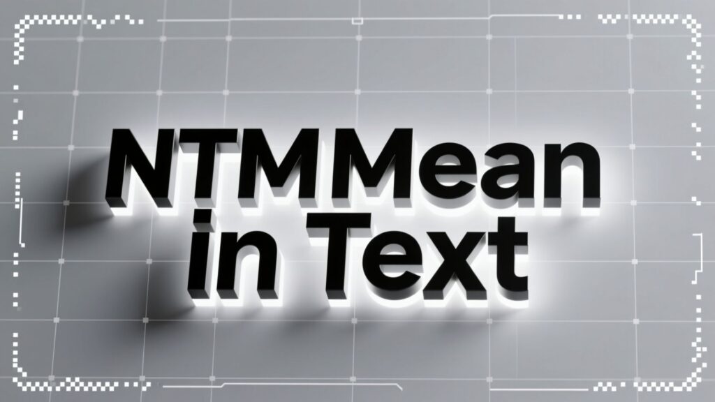 NTM Mean in Text
