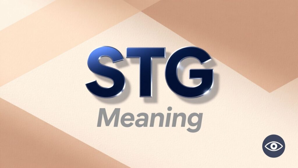 STG Meaning in Text
