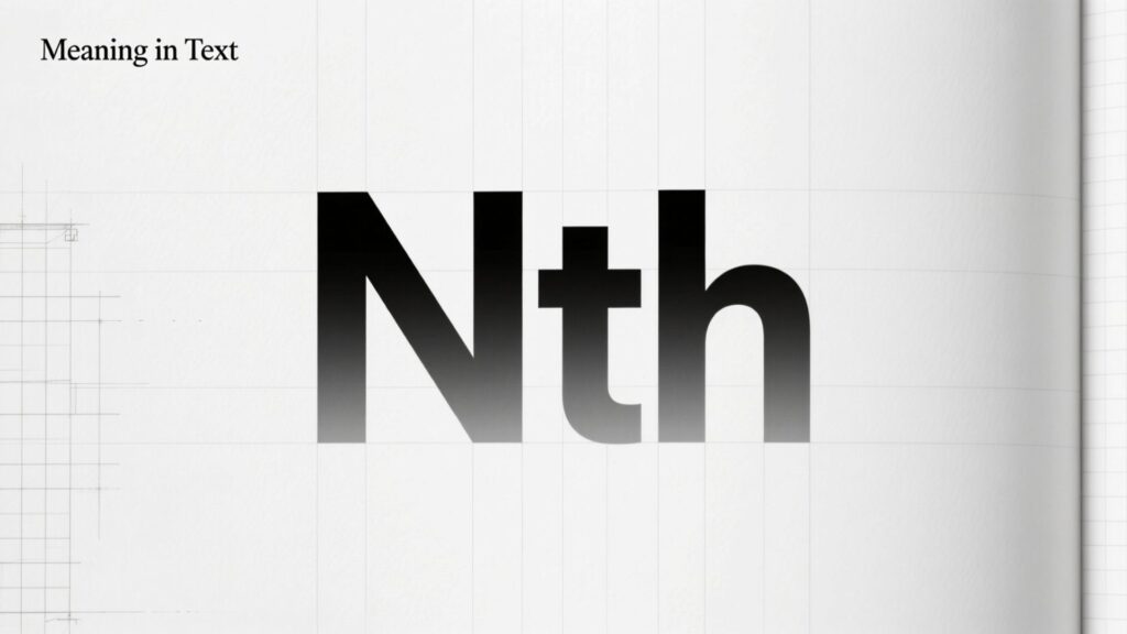 Nth Meaning in Text