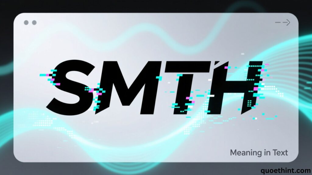 SMTH Meaning in Text