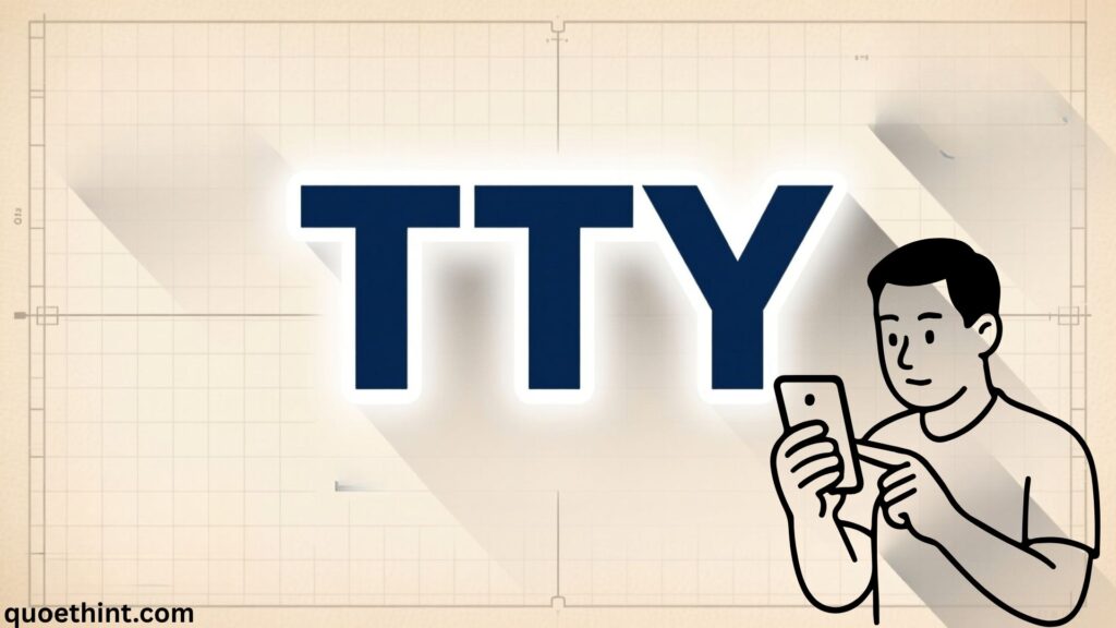 TTY Meaning in Text