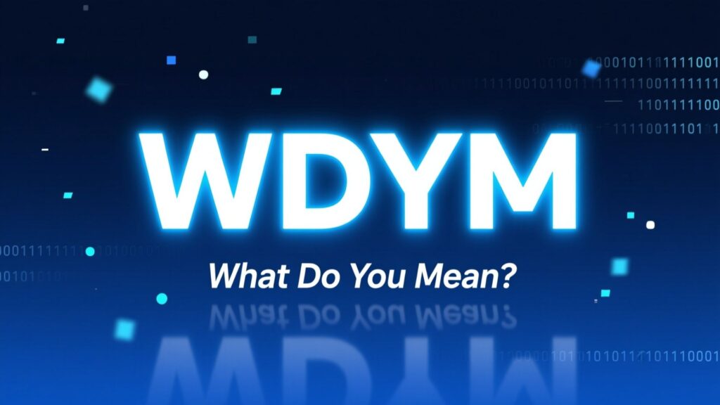 WDYM Meaning in Text