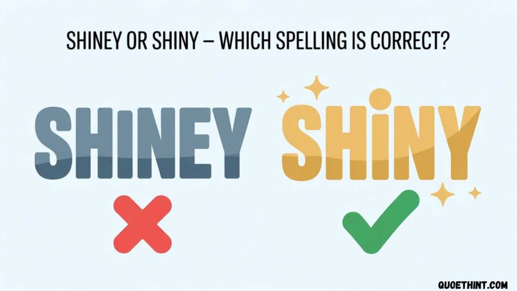 Shiney or Shiny
